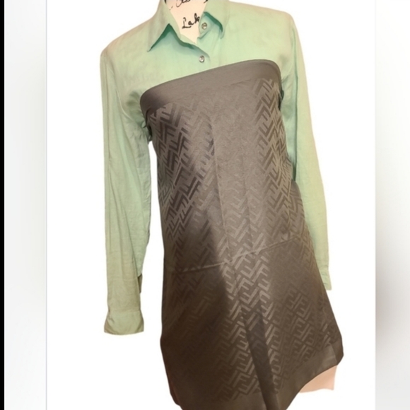 🧧EXQUISITE Fendi Zucca Silk & Cashmere Throw🥰GIFT - Picture 4 of 13